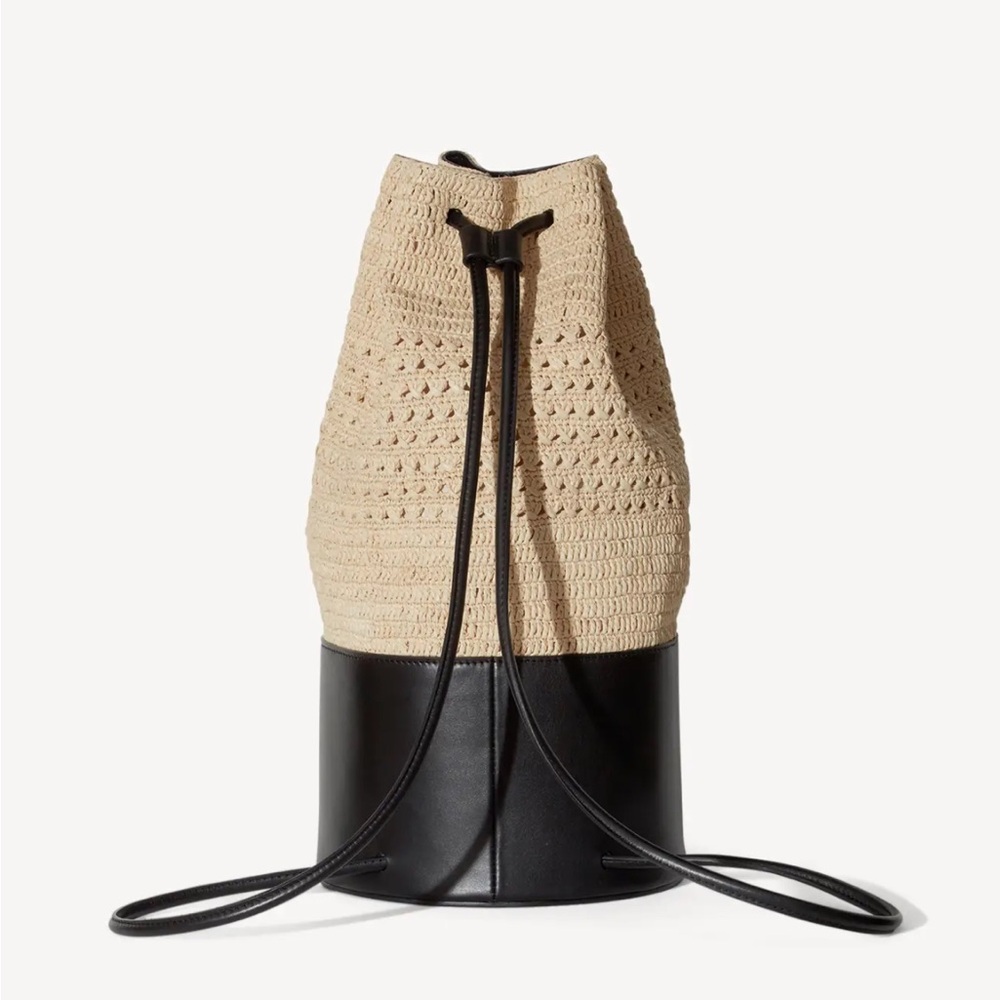 NWT Janessa Leone Straw Beca Bag - Picture 2 of 5
